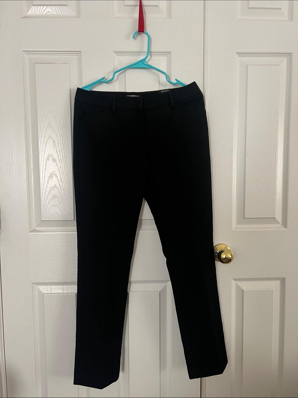 Express Editor Slim Black Pants
